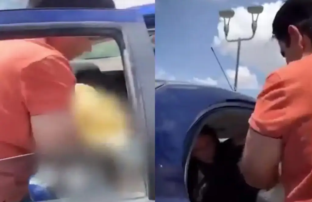 Iba a comer con su familia y escuchó gritos del interior de un auto. Esto halló